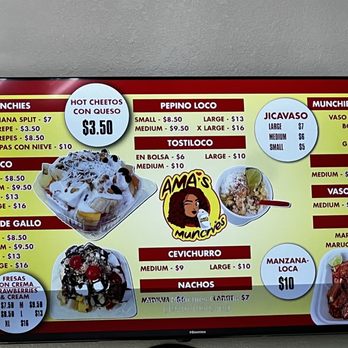Amas Munchies - Menu - Ice Cream & Frozen Yogurt Near Me - Pomona, California Amas Munchies - Menu - Ice Cream & Frozen Yogurt Near Me - Pomona, California
