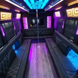 Paseo Transportation - Party bus interiors