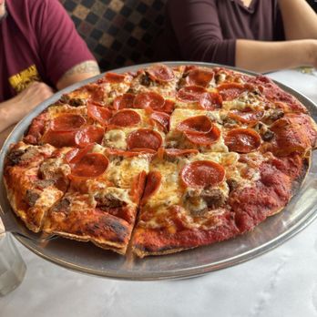 Pat's Pizza and Ristorante - 12" Thin Crust Pizza with pepperoni and meatballs. - Pizza Near Me - Chicago, Illinois Pat's Pizza and Ristorante - 12" Thin Crust Pizza with pepperoni and meatballs. - Pizza Near Me - Chicago, Illinois