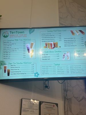 Menu photo 4 Tea Town San Diego, CA