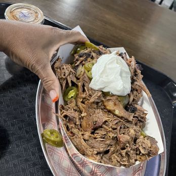 Boarhog's Barbeque - Brisket potato - American Near Me - Huntsville, Alabama