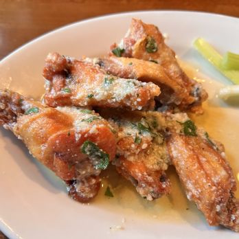 The Charlestown Rathskeller - garlic parmesian wings - Seafood Near Me - Charlestown, Rhode Island The Charlestown Rathskeller - garlic parmesian wings - Seafood Near Me - Charlestown, Rhode Island