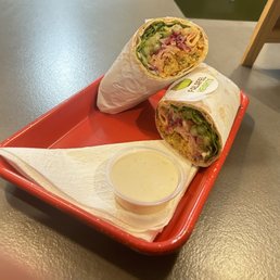 Falafel wrap with Harissa dip 333 Falafel wrap with Harissa dip 333