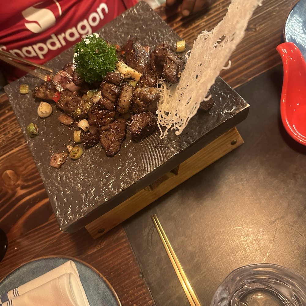 Wagyu cubes with black pepper or black truffle Was amazing! Wagyu cubes with black pepper or black truffle Was amazing!
