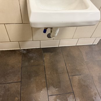 Panera Bread - Sink leak? Water is pretty hot for the push button - Sandwiches Near Me - Walnut, California