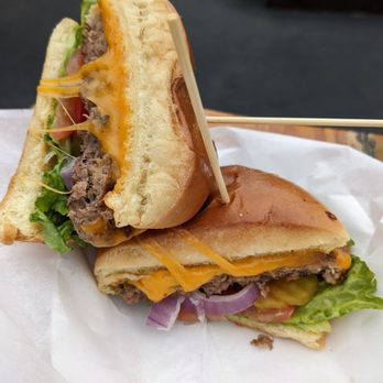 The Honey Hole - a cheeseburger with lettuce and onions - Chicken Wings Near Me - Ellensburg, Washington The Honey Hole - a cheeseburger with lettuce and onions - Chicken Wings Near Me - Ellensburg, Washington