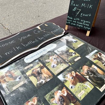 Haile Farmers Market - a display of milk and chocolate - Farmers Market Near Me - Gainesville, Florida