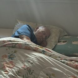 Nurses Care Hospice - Dad resting in the care of nurses care hospice