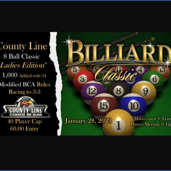 County Line Steakhouse and Saloon - billiard classic - Karaoke Near Me - Kilgore, Texas County Line Steakhouse and Saloon - billiard classic - Karaoke Near Me - Kilgore, Texas