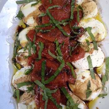 Bazbeaux Pizza - Fresh mozzarella plate with sun dried tomatoes- served in house only. - Pizza Near Me - Carmel, Indiana Bazbeaux Pizza - Fresh mozzarella plate with sun dried tomatoes- served in house only. - Pizza Near Me - Carmel, Indiana