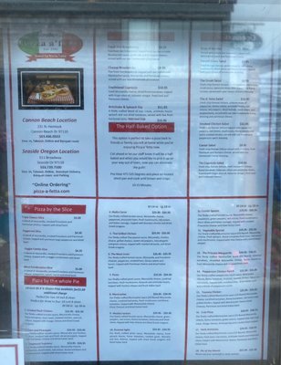 Menu photo 3 Pizza a'fetta Cannon Beach, OR