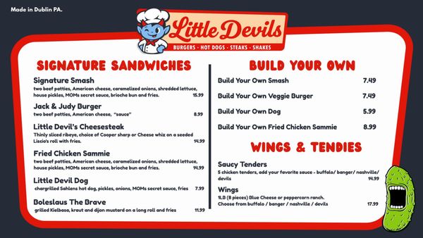Menu photo 2 Little Devils Dublin, PA Menu photo 2 Little Devils Dublin, PA