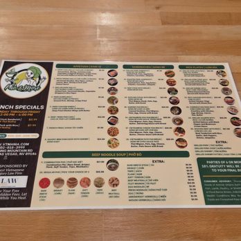 Pho & More - Front of menu (note the lunch specials on the left) - Vietnamese Near Me - Las Vegas, Nevada Pho & More - Front of menu (note the lunch specials on the left) - Vietnamese Near Me - Las Vegas, Nevada