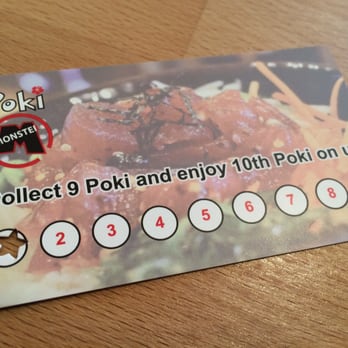 Poki Monster - whoa!! stampcard for poki!! lol awesome :) - Poke Near Me - Brea, California Poki Monster - whoa!! stampcard for poki!! lol awesome :) - Poke Near Me - Brea, California