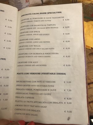 Menu photo 2 Le Volpi e l'Uva Florence, FI