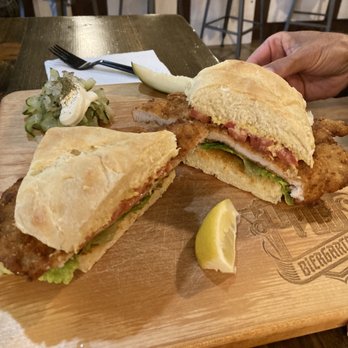 Prost Reno Biergarten - My husband loved his schnitzel sandwich. - Beer Gardens Near Me - Reno, Nevada Prost Reno Biergarten - My husband loved his schnitzel sandwich. - Beer Gardens Near Me - Reno, Nevada