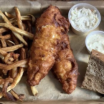 The Blue Goose - Friday Fish Fry: Walleye (2 pc) with Fries and Coleslaw - American Near Me - Twin Lakes, Wisconsin