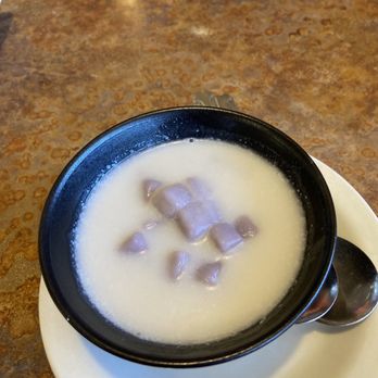 Thai and I - Dessert Sweet Taro Mousse it's with warm coconut milk we enjoyed it - Thai Near Me - Bunnell, Florida Thai and I - Dessert Sweet Taro Mousse it's with warm coconut milk we enjoyed it - Thai Near Me - Bunnell, Florida