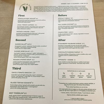 Menu photo 2 Feather & Flour Palmer, AK