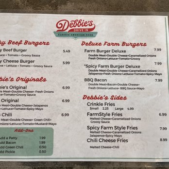 Debbie's Drive In - Menu - Diners Near Me - Granby, Colorado
