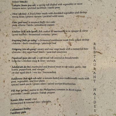 Menu photo 2 Restaurant Naides San Francisco, CA Menu photo 2 Restaurant Naides San Francisco, CA