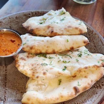 Khan Saab Desi Craft Kitchen - Goat Cheese Kulcha with Butter Sauce - Pakistani Near Me - Fullerton, California