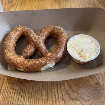 The Malted Barley - Salted Pretzel with Apricot Butter - Pretzels Near Me - Providence, Rhode Island The Malted Barley - Salted Pretzel with Apricot Butter - Pretzels Near Me - Providence, Rhode Island