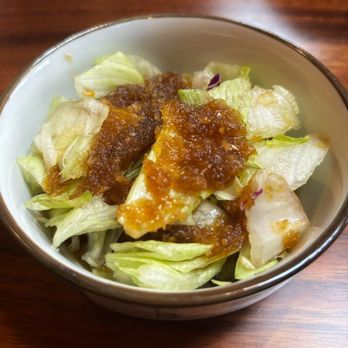 Sushi Moto - Salad with GF/DF dressing - Japanese Near Me - Oak Harbor, Washington