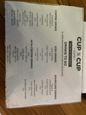 Menu photo 2 Cup to Cup Cafe Savannah, GA