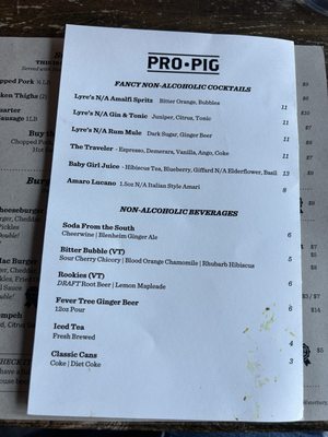 Menu photo 1 Prohibition Pig Waterbury, VT
