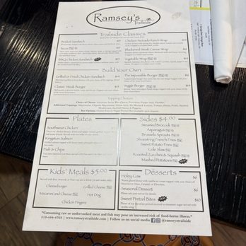 Ramsey’s Trailside - Menu - Bars Near Me - Loveland, Ohio Ramsey’s Trailside - Menu - Bars Near Me - Loveland, Ohio