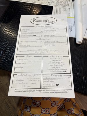 Menu photo 2 Ramsey’s Trailside Loveland, OH