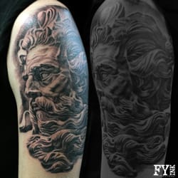 Forever Young Ink Tattoos - Poseidon Tattoo by Cesar