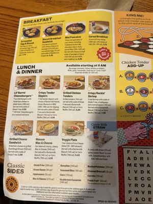 Menu photo 3 Cracker Barrel Old Country Store Lake City, FL