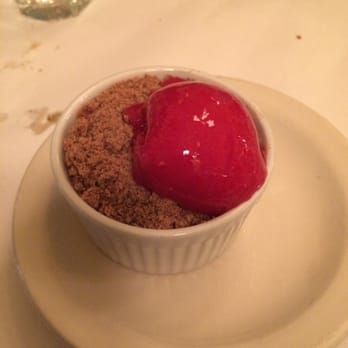 Bistro La Source - Hmmmhhh peach and sorbet! - French Near Me - Jersey City, New Jersey
