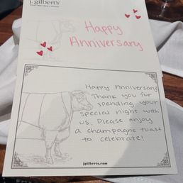 Handwritten anniversary card Handwritten anniversary card