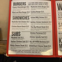 Seabring Inn - Menu