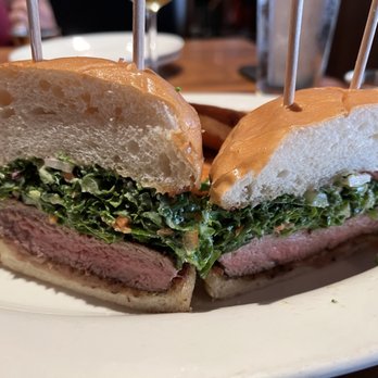 Doc B's Restaurant + Bar - West Coast Steak Sandwich, nice job! - New American Near Me - Austin, Texas Doc B's Restaurant + Bar - West Coast Steak Sandwich, nice job! - New American Near Me - Austin, Texas