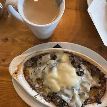 Scrambled Jake's - Spinach Mushroom Strata - Breakfast & Brunch Near Me - Knoxville, Tennessee