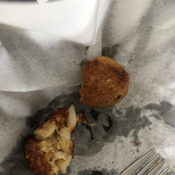 Pier450 - POV Restaurant - What's left of crab balls and hush puppies - New American Near Me - Ridge, Maryland Pier450 - POV Restaurant - What's left of crab balls and hush puppies - New American Near Me - Ridge, Maryland