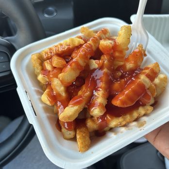 WingLand & Pizza - Fries with mumbo sauce - Chicken Wings Near Me - Washington, DC, District of Columbia