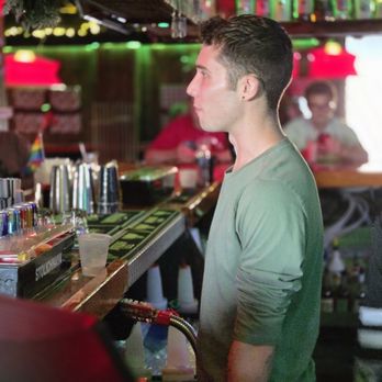 The Roundup - The awesome bar tender Cooper, is serving the coldest beer in town. - Gay Bars Near Me - Pensacola, Florida The Roundup - The awesome bar tender Cooper, is serving the coldest beer in town. - Gay Bars Near Me - Pensacola, Florida