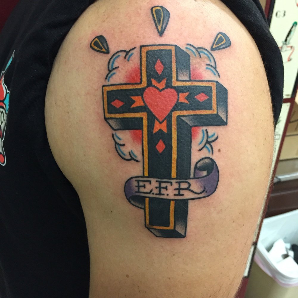 Classic Tattoo - Back when it was fresh. 1/14/16. Artwork and tar by Javier de Luna. - Tattoo Near Me - Fullerton, California