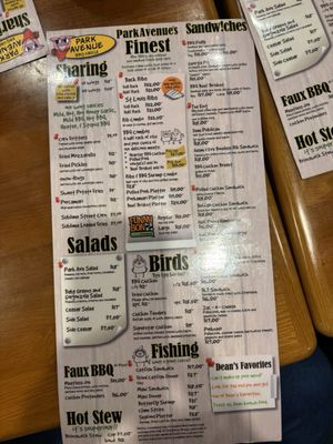 Menu photo 1 Park Avenue BBQ Grille Boynton Beach, FL Menu photo 1 Park Avenue BBQ Grille Boynton Beach, FL