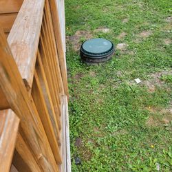 Round Top Campground - This was apparently where the leak was according to Scott... on top says dont open, poisonous gas.  Mind you it wasnt sealed either