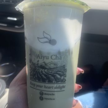 Aiyu Cha - Fluffy Matcha Latte - also delicious - Bubble Tea Near Me - Westminster, California