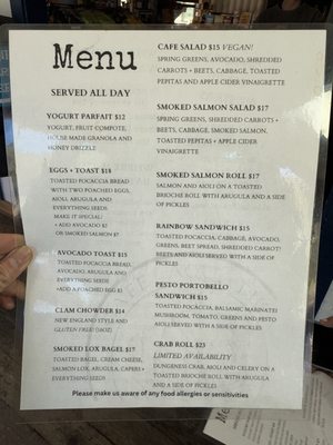 Menu photo 4 Cafe Aquatica Jenner, CA Menu photo 4 Cafe Aquatica Jenner, CA