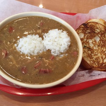 Fish & Chicks - This is the chicken gumbo. To our surprise it also has little shrimp and sausage. Delicious bowl of gumbo here! - Seafood Near Me - Cypress, Texas Fish & Chicks - This is the chicken gumbo. To our surprise it also has little shrimp and sausage. Delicious bowl of gumbo here! - Seafood Near Me - Cypress, Texas