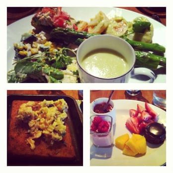 Blue Duck Tavern - Ceviche/Maryland crab salad/asparagus. Rock shrimp scrambled eggs/hashbrown potatoes/caramelized vidalia onions.  Tirimasu, etc. - New American Near Me - Washington, DC, District of Columbia