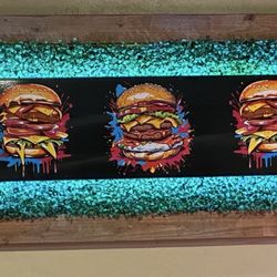 Tall Guys Burgers and Fries - Inside art